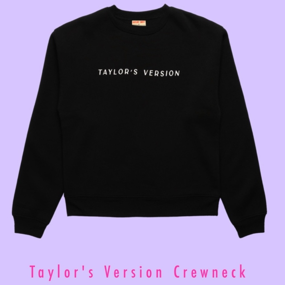 Taylor Swift Taylor’s Version Black Crewneck